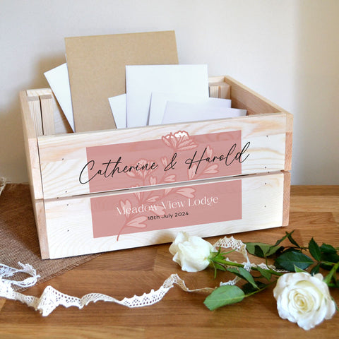 Personalised Wedding Post Box Romantic Elegance Wedding Theme