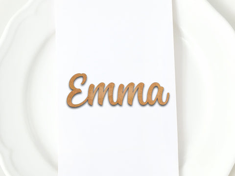 Personalised Wedding Placename - Cursive Style - Available in Wood or Acrylic
