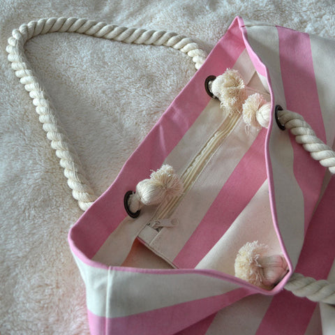 Personalised Embroidered Nautical Beach Bag - Ideal For Holiday or Shopping Bag