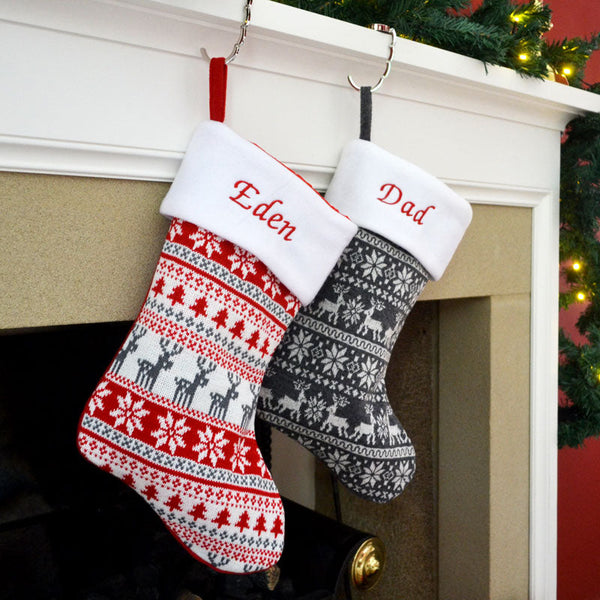 Nordic Christmas Stockings | Personalised Christmas – VM Bespoke