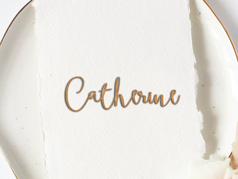 Personalised Wedding Placename - Boho Style - Available in Wood or Acrylic