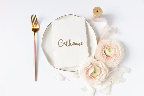 Personalised Wedding Placename - Boho Style - Available in Wood or Acrylic