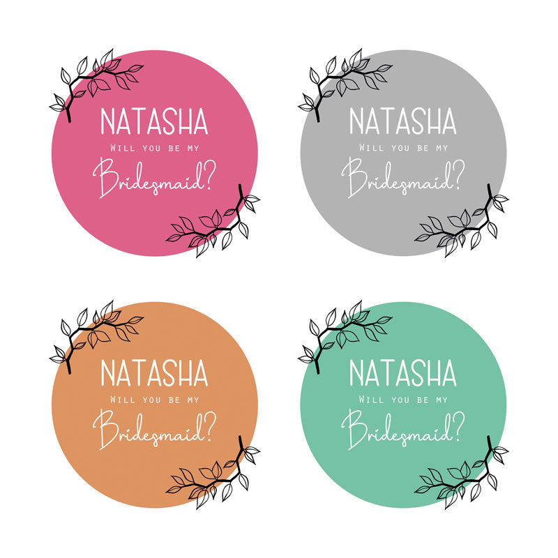 heat changing bridesmaid mug colour options