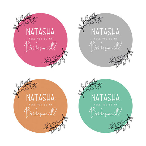 heat changing bridesmaid mug colour options