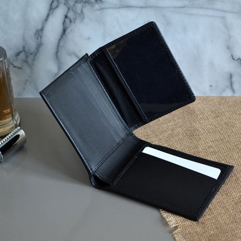 Personalised Best Man Wallet Black or Brown Groomsman Usher or Father of the Groom